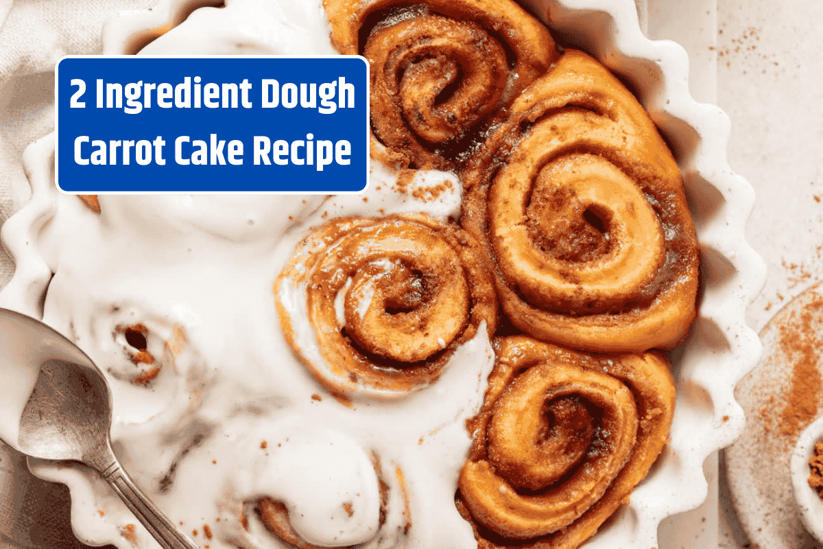 2 Ingredient Dough Carrot Cake Cinnamon Rolls for Foodies